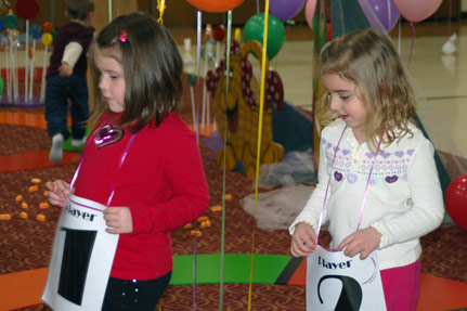 Player One and Player Two on the Life-Sized Candy